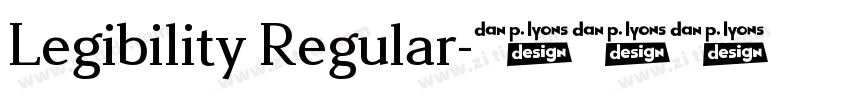 Legibility Regular字体转换 Legibility Regular字体转换